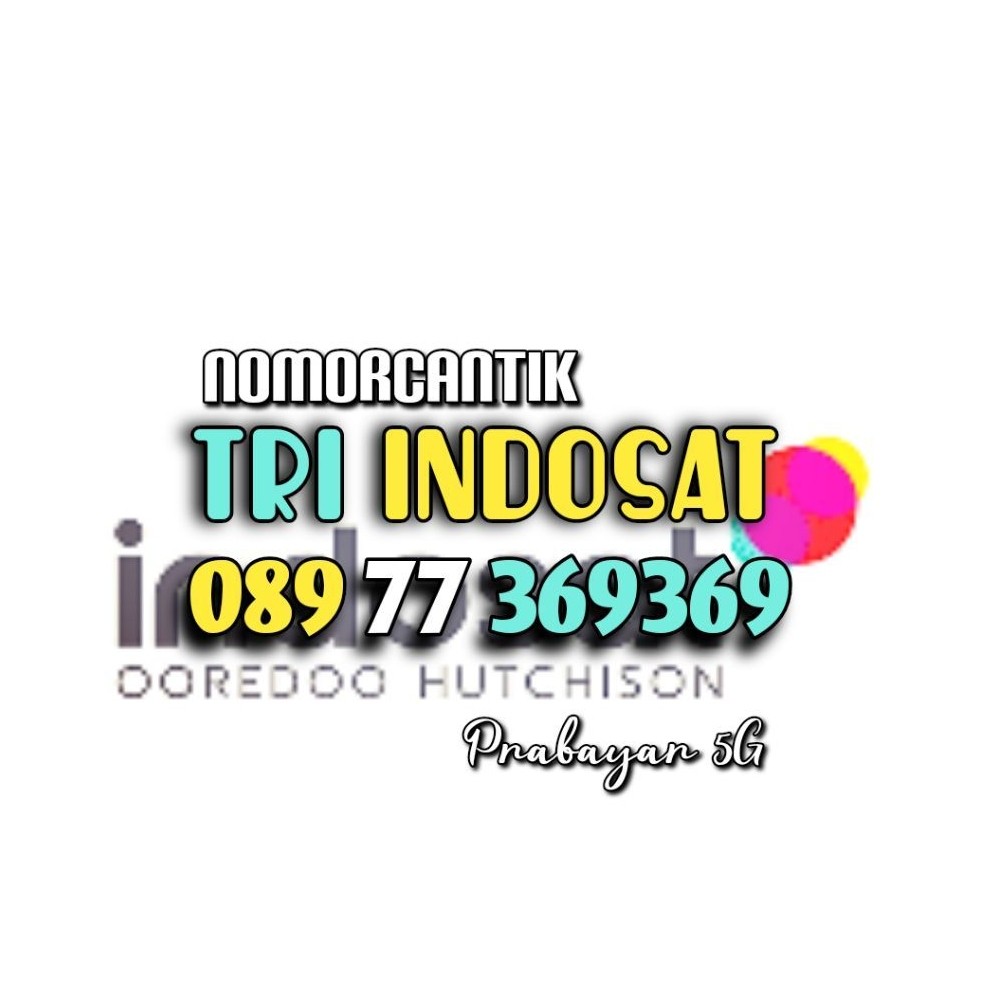 nomor CANTIK kartu perdana TRI INDOSAT 11 DIGIT PRABAYAR HOKI DOBEL ABC 369 369