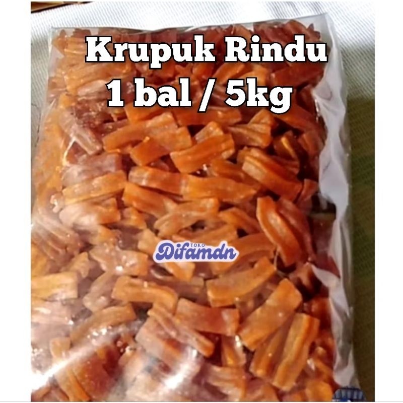 ( 1 bal ) Krupuk Rindu mentah 5 Kg / krecek krupuk rindu    BERKUALITAS