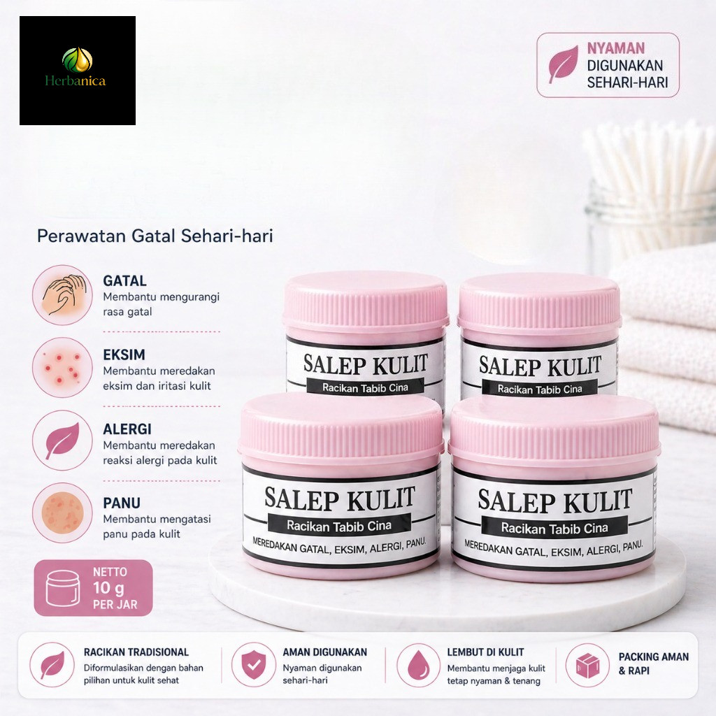 Buy 1 Get 2 Salep Kulit Tabib Cina Herbal Untuk Gatal Eksim Kulit Kering Panu Kadas Pelembap Kulit