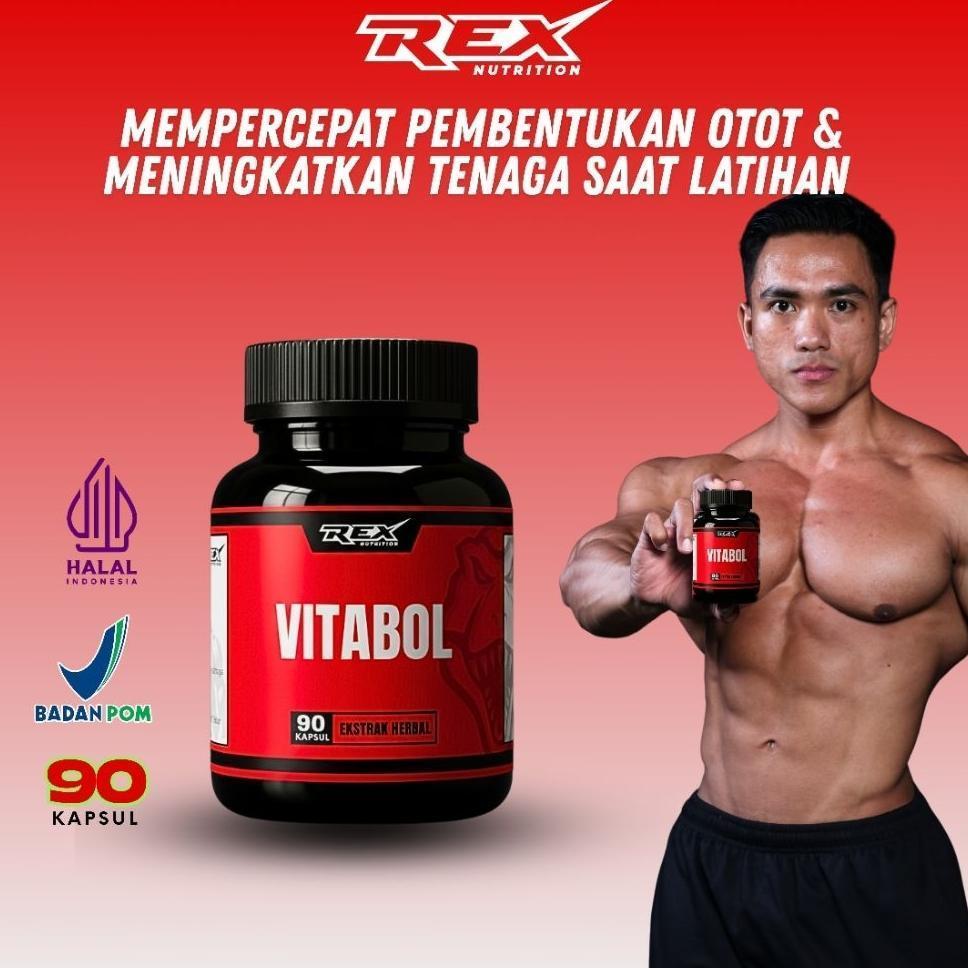 Vitabol | Suplemen Pembentuk Otot | Suplemen Fitness Herbal Tenaga Dan Stamina Pria | Testosteron Bo