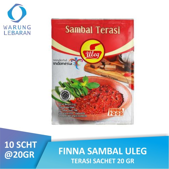 Finna Sambal Uleg Terasi Sachet (Isi 10 Pcs)