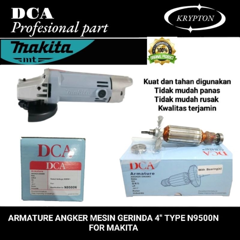 DCA armature angker mesin gerinda 4" type N9500N ( original part dca ) kayla tools