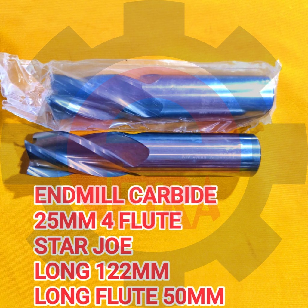 ENDMILL CARBIDE 25MM 4FLUTE STAR JOE