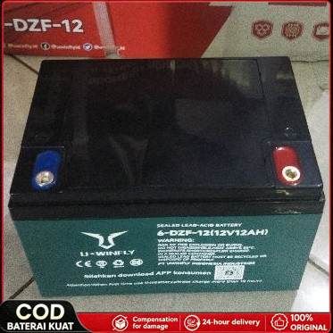 Aki Sepeda Listrik Uwinfly 12V12Ah (satuan)/AKI SEPEDA LISTRIK UWINFLY 12V12AH ORIGINAL Aki Motor Li