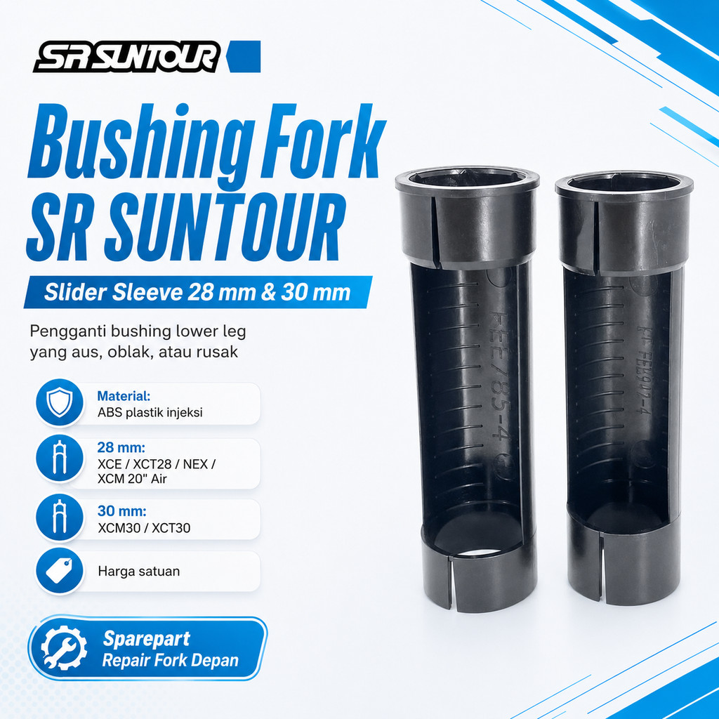 Bushing plastik daleman Slider Sleeve Front Fork Tube Stanchion Inner Tube lower Lining Guide leg SR