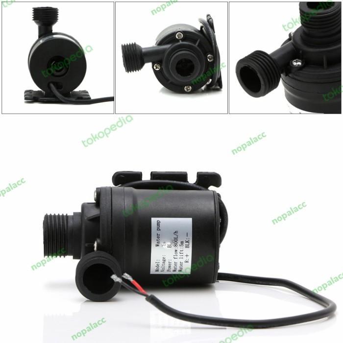 pompa air sumersible dc 12v 22watt max head 5Meter