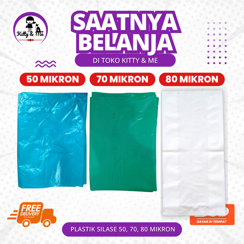 PLASTIK SILASE 50 MIKRON - Plastik silase fermentasi pakan ternak