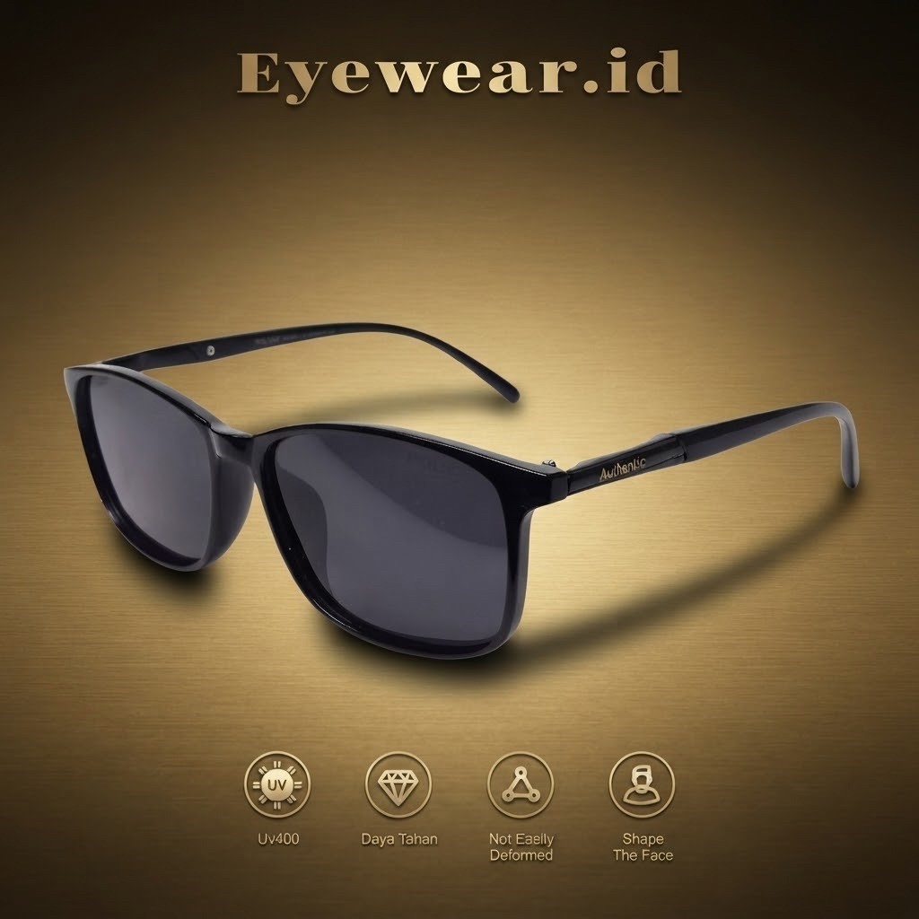 Kacamata Hitam Fashion Unisex Terbaru Lensa Polarized Bentuk Kotak Mancing PLC744 Kualitas Premium