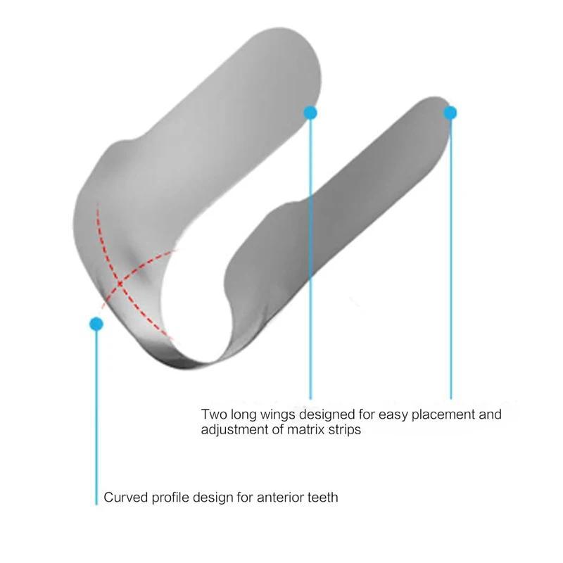 10/30 Buah Matris Gigi Kontur Anterior, Pita Matris Seksi, Sistem Matris Ganda Anterior, Bahan Matri