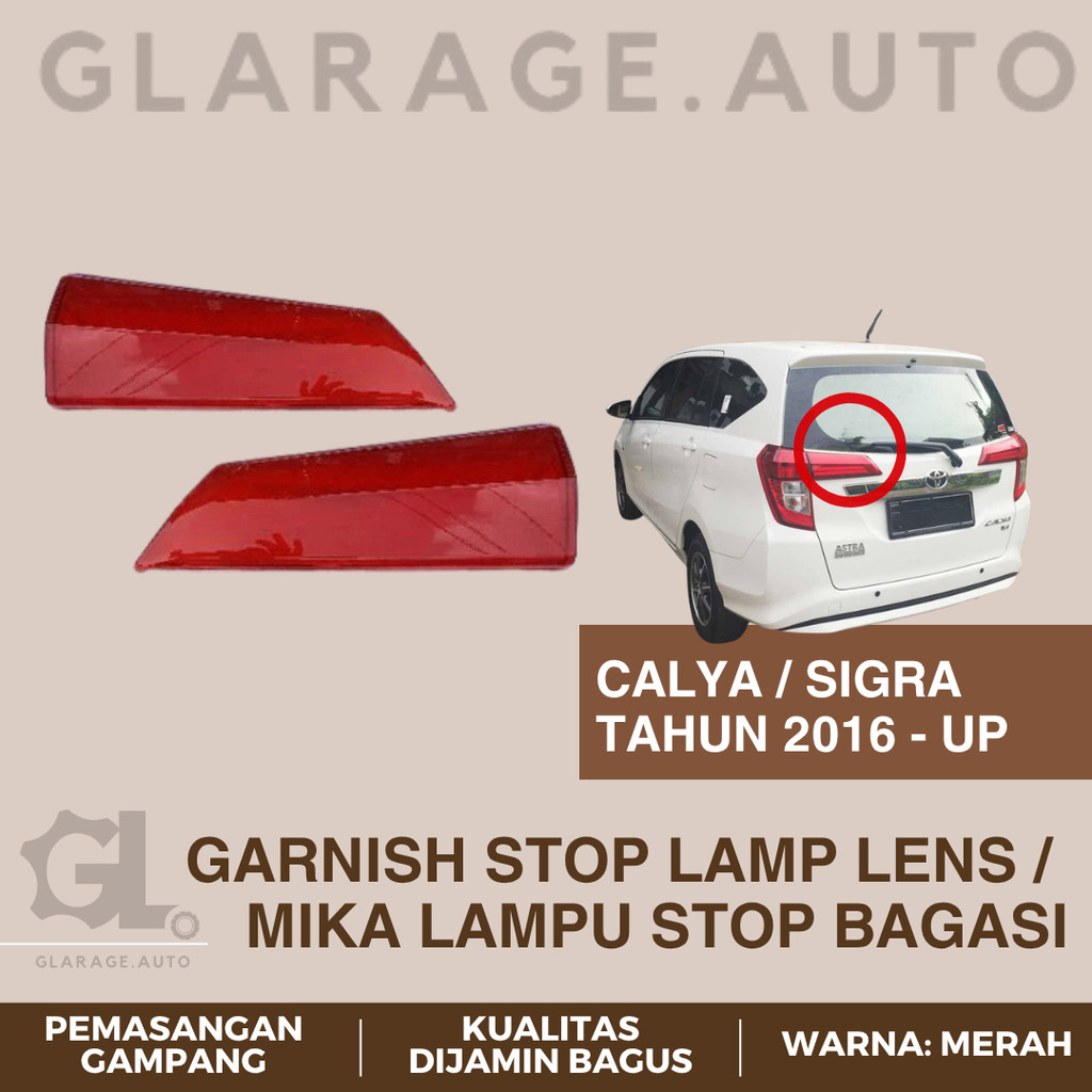 Lampu Reflektor Bagasi Belakang Calya Tahun 2016 2017 2018 2019 2020 2021 2022 2023 2024 2025 CPU - 