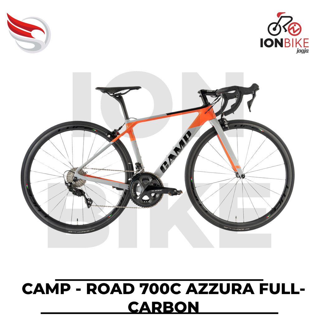 Roadbike Camp Azzura 700c Carbon Frame and Wheelset Shimano 105 11 Sp - Road Bike Carbon Sepeda Bala