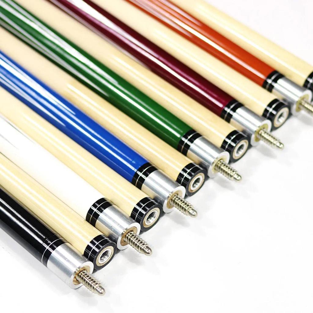 Wood Billiard Cue Stick 1/2 Wooden Billiard Cue for Bar Players Practice Cue