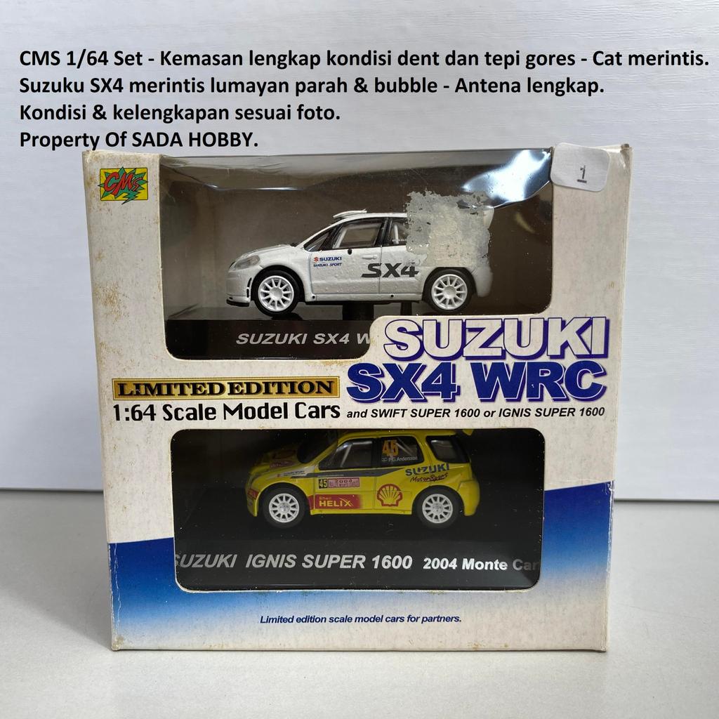 CM'S 1/64 Suzuki Set SX4 WRC dan Ignis Super 1600 Fullset