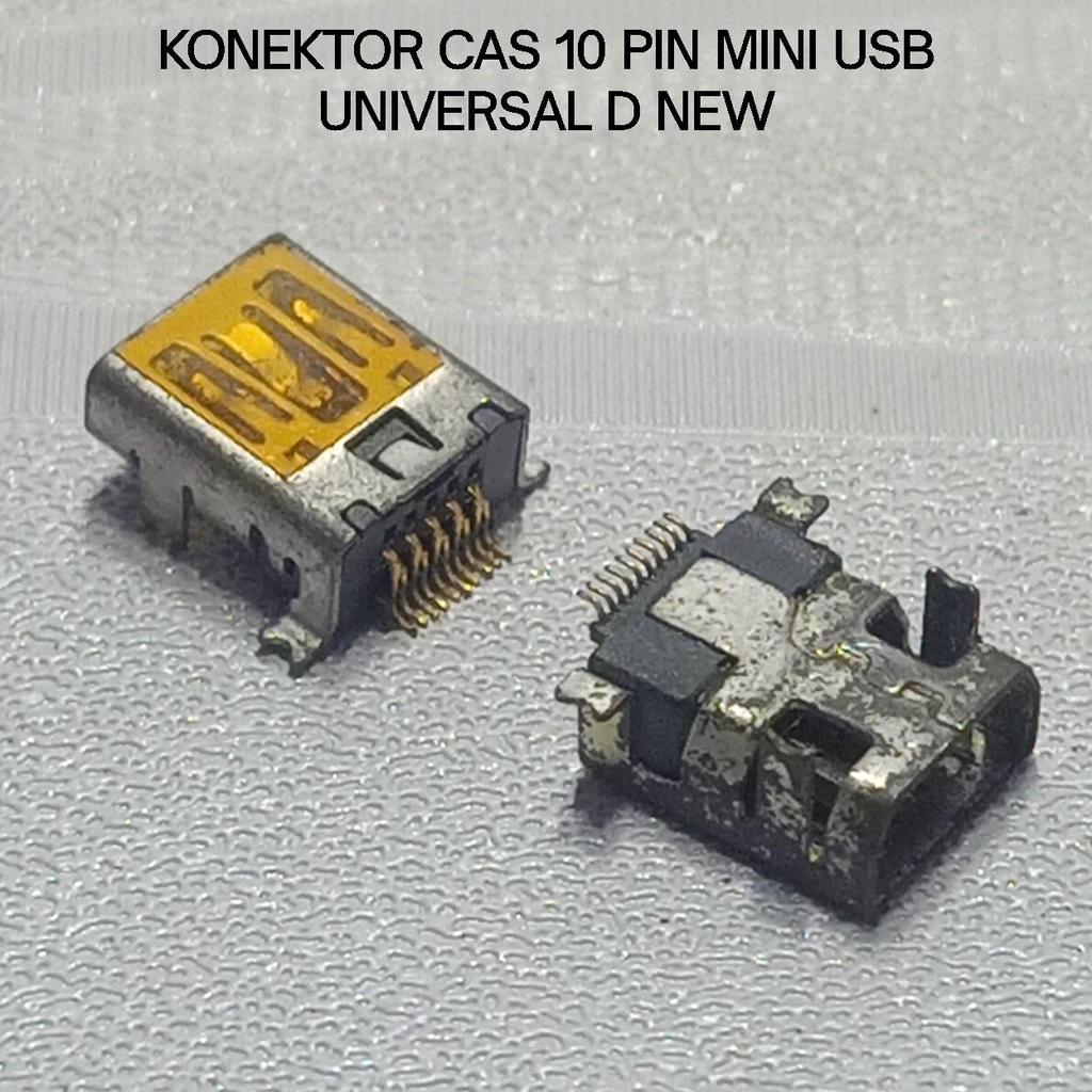 Konektor Cas 10 Pin Mini USB Hp Jadul Kamera Speaker Musik Universal D New