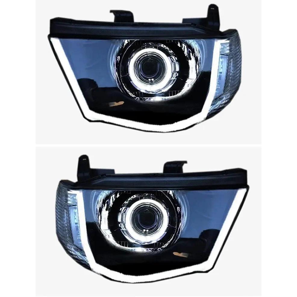 Car Front Headlamp LED Headlight for Mitsubishi Triton L200 Hi/Lo Beam DRL Daytime Running Light Tur