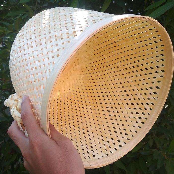 kap lampu bambu gantung lampion tradisional