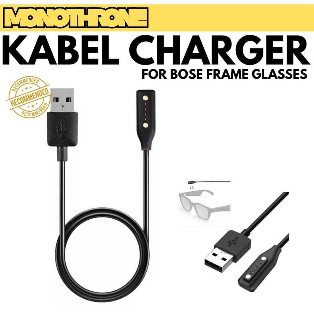 Kabel USB Power Charger Bose Frames Frame Glasses Kacamata Sunglasses