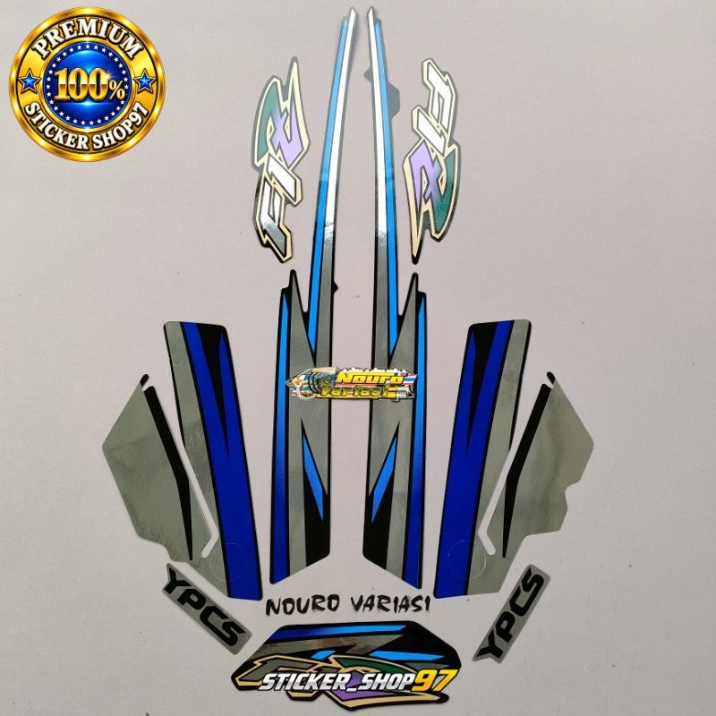 striping yamaha fizr fiz r f1 zr 1996 1997 bahan crome biru standar kualitas original pabrik