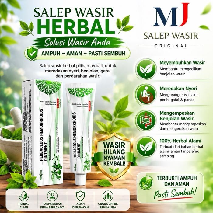 Obat Wasir Salep Ambeien Herbal BAB Berdarah Herbaceous Hemorrhoids Ointment Menyembuhkan