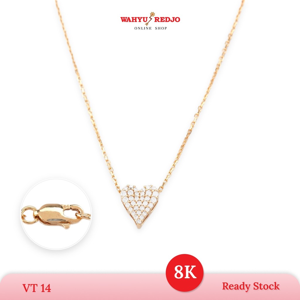 WAHYU REDJO - KALUNG EMAS 8K  MODEL LOVE CHARM MANIS & STYLISH (NON PMR)