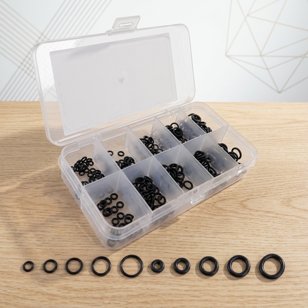 Karet Sil Pipa Saluran Seal Karet O-Ring Gasket Keran Pipa Mesin Isi 250 Pcs Lengkap Taffware