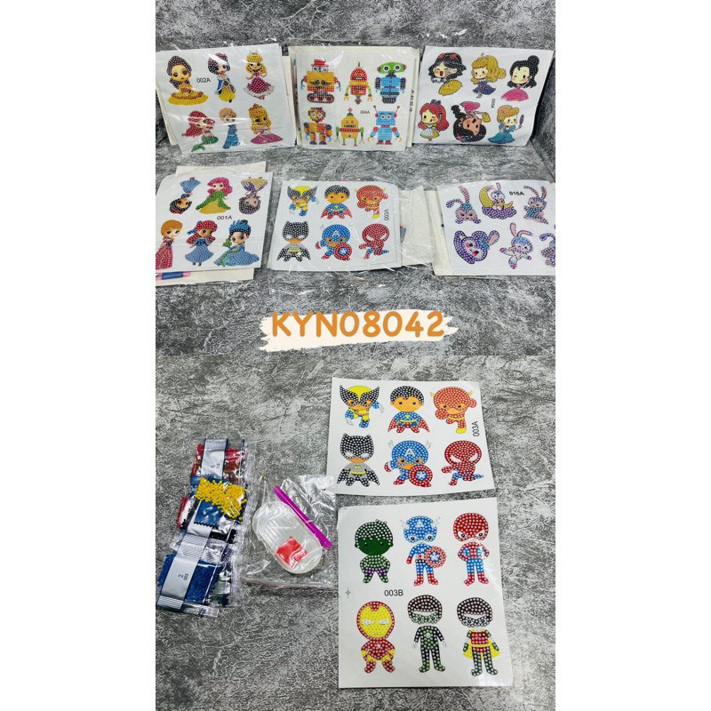 (PGM) DIY KYN08042 DIAMOND PAINTING ISI 6 / Stiker Diamond Painting Diy / Mainan Anak Stiker Diy Dia