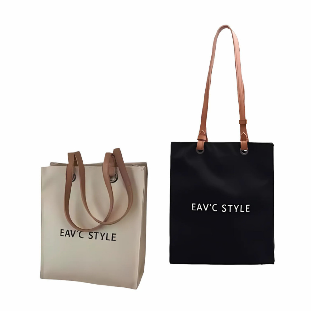 DS Lecavian - ADS004 EACVS STYLE TAS WANITA REMAJA TOTEBAG KANVAS KEKINIAN TOTE BAG VINTAGE RESLETIN