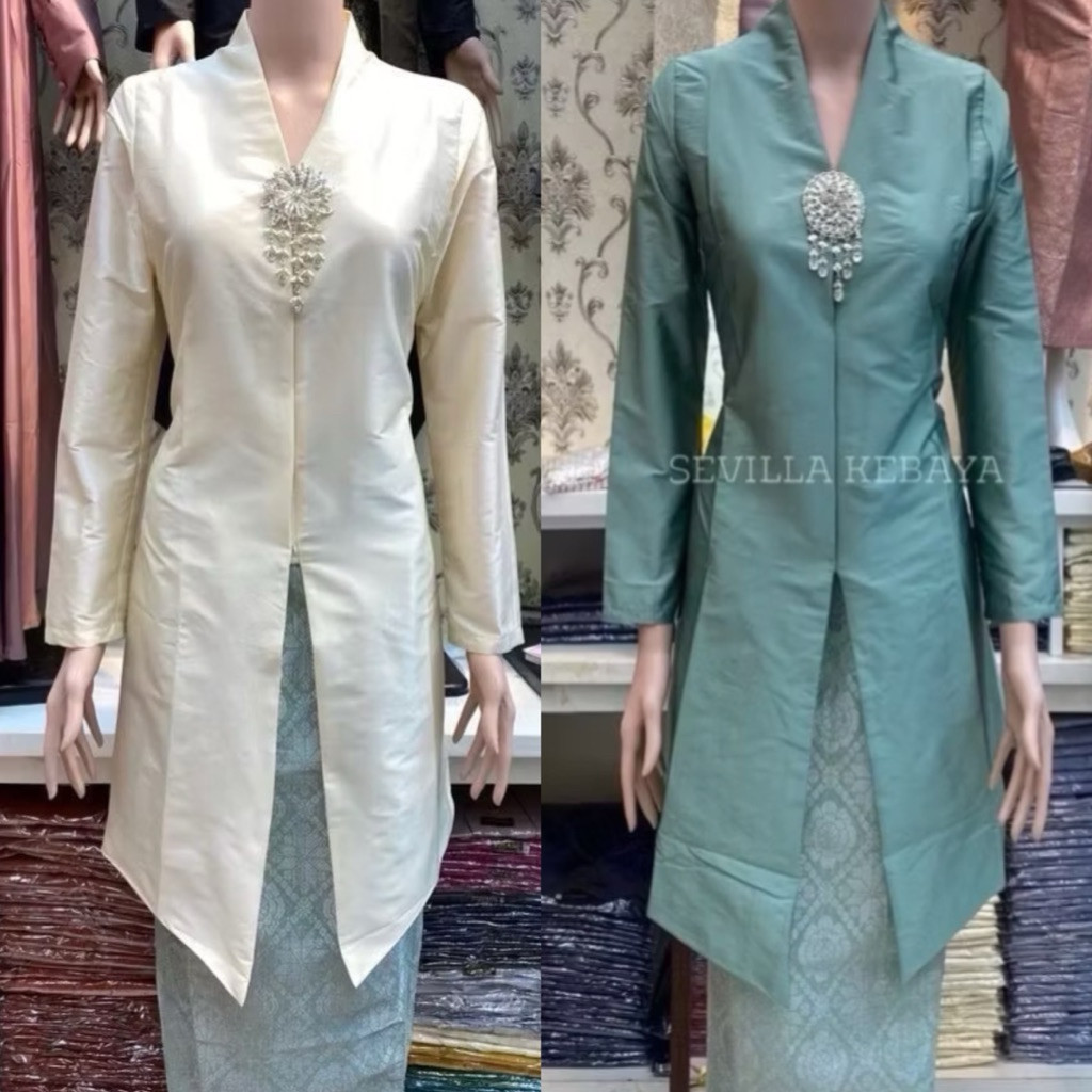 LEMUSHOP ATASAN KEBAYA / KEBAYA KONDANGAN MODERN / BAJU KEBAYA TUNIK MELAYU / KEBAYA JUMBO XXXL / KE