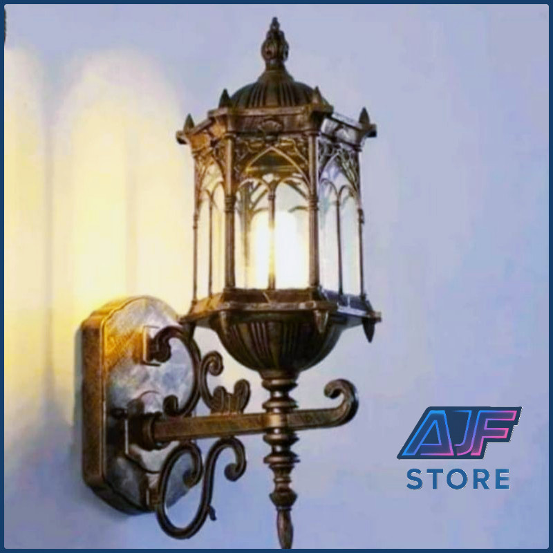 Lampu Hias Dinding Klasik 1000 Waterproof – Dekorasi Indoor Outdoor Teras Cafe Taman Hotel Restoran