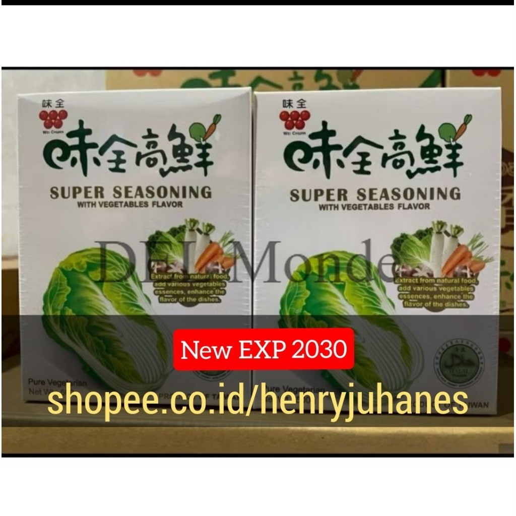 

Promokaldu sayur / sawi vegetarian taiwan 500 gram wei chuan super seasoning halal