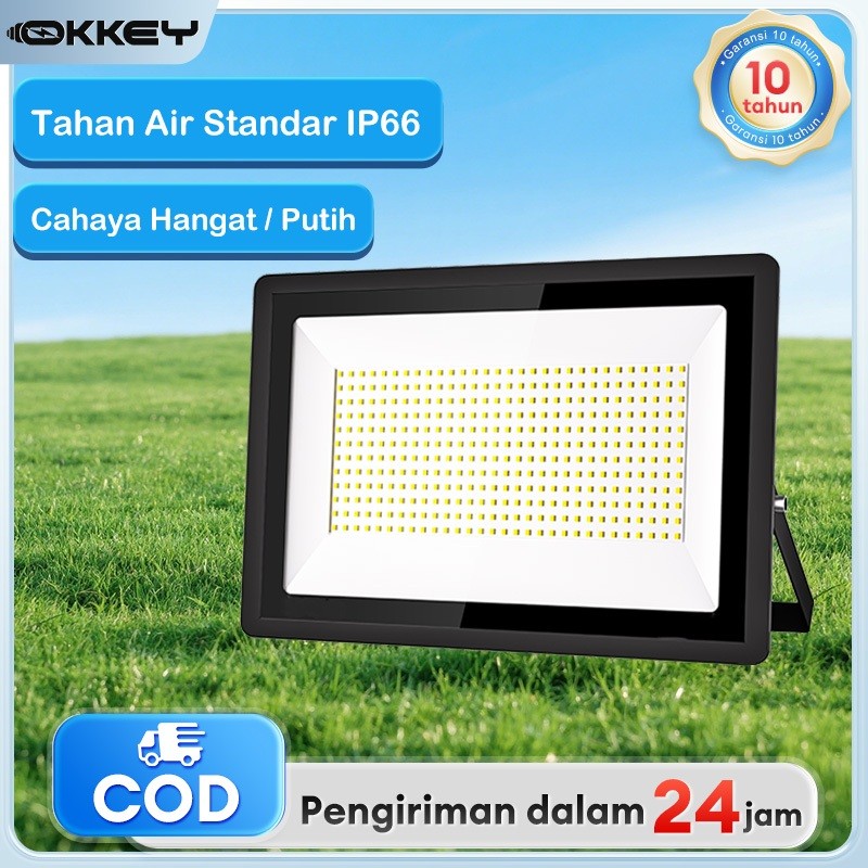 Rolloficial 【Garansi 10 tahun】 Lampu Sorot Led lampu led rumah lampu tembak outdoor IP68 Tahan Air