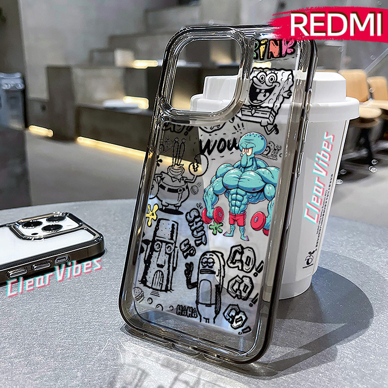 Kece Squidward Glossy PC HardCase CASE REDMI-Note 14 12 13 14-Pro Redmi-13C 9C 12C A3 10C 11 9 10 PR
