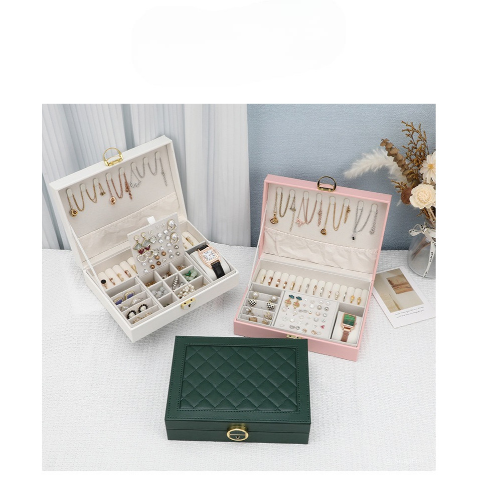 kotak penyimpanan perhiasan dengan kunci kotak perhiasan kotak perhiasan batch 91112