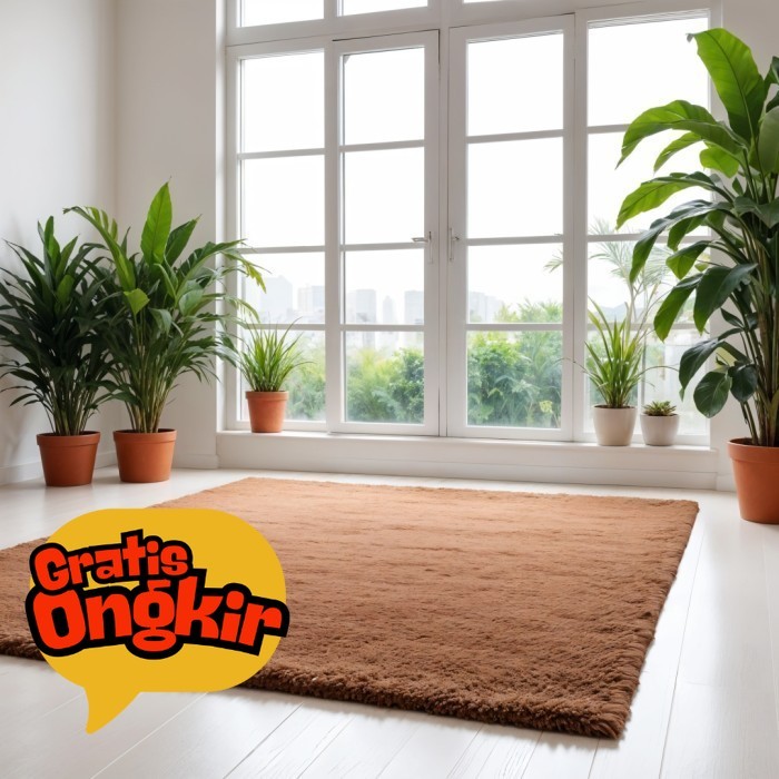 Karpet bulu rasfur ukuran 160x100X3.5CM LP