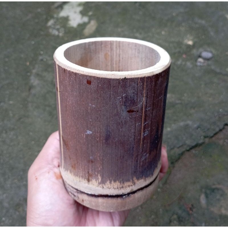Potongan bambu satu ruas Gelas bambu Kerajinan bambu