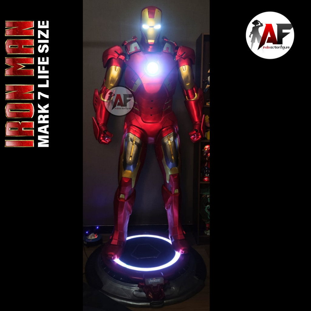 LIFE SIZE Statue Iron Man MK7 IronMan Mark 7 size 1:1 Avengers Marvel