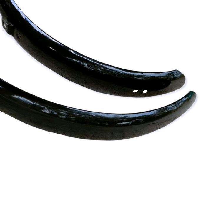 SPAKBOR SEPEDA 16 INCH FENDER SELI LIPAT MINI MINION RING 16" MUDGUARD HITAM BESI SLEBOR DEPAN BELAK