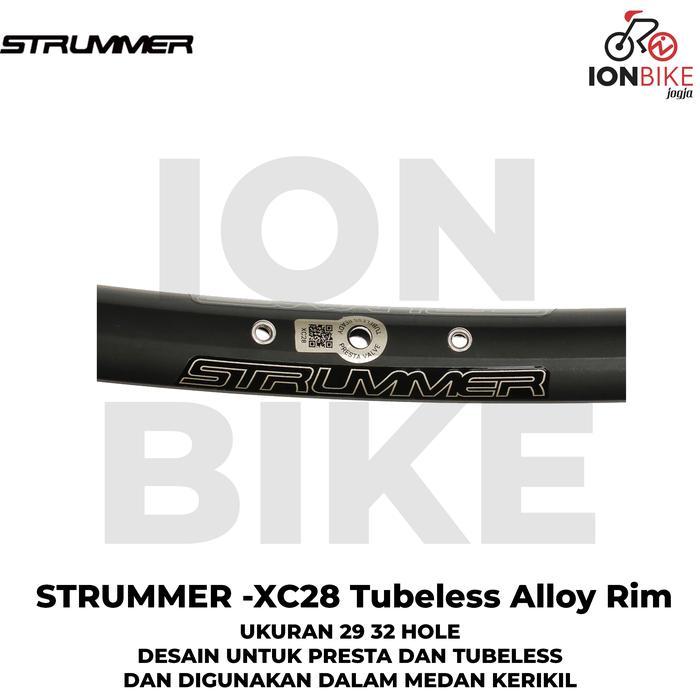 Velg Rim Rims Strummer 29 Inch XC28 32 Hole 32H Tubeless Alloy PCS Terlaris