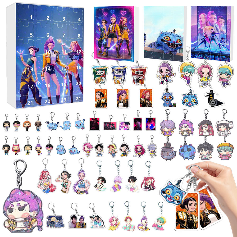 Kpop Demon Hunters Surprise Gifts Huntrix Kpop Christmas Advent Calendar Nightmare Before Christmas 