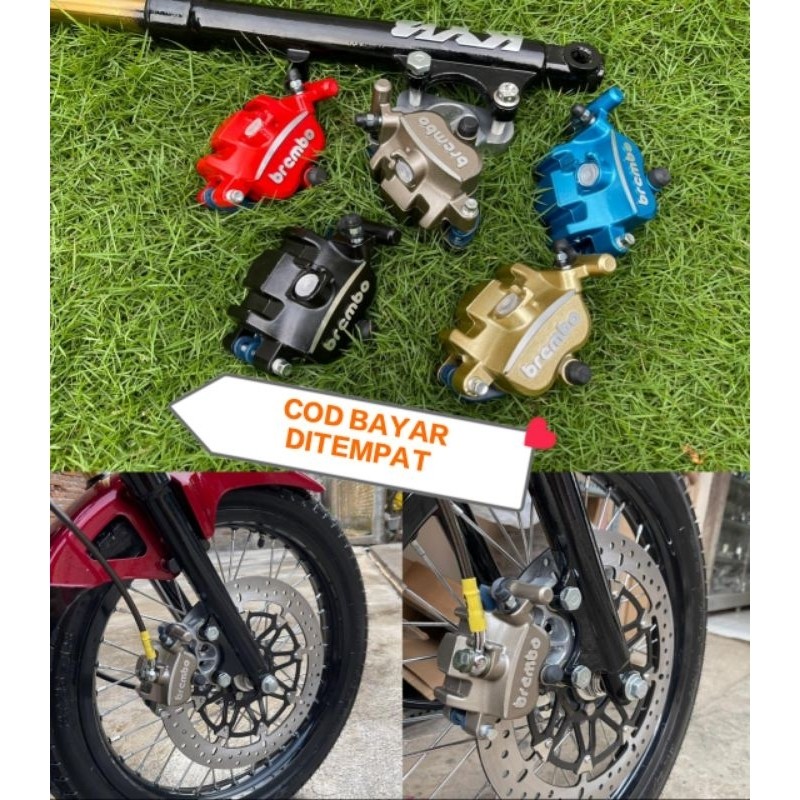 HORANSHOP Kaliper Brembo 2 piston RX king old RX king lama RX s RX spesial fulset breket