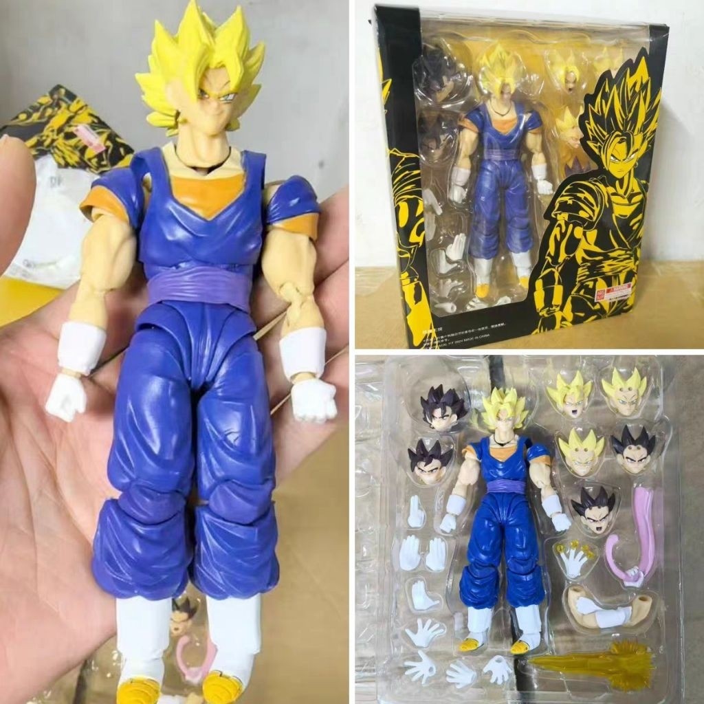 Shf Dragon Ball Z Action Figures Vegetto / Vegito 18cm Artikulasi Anime Figur