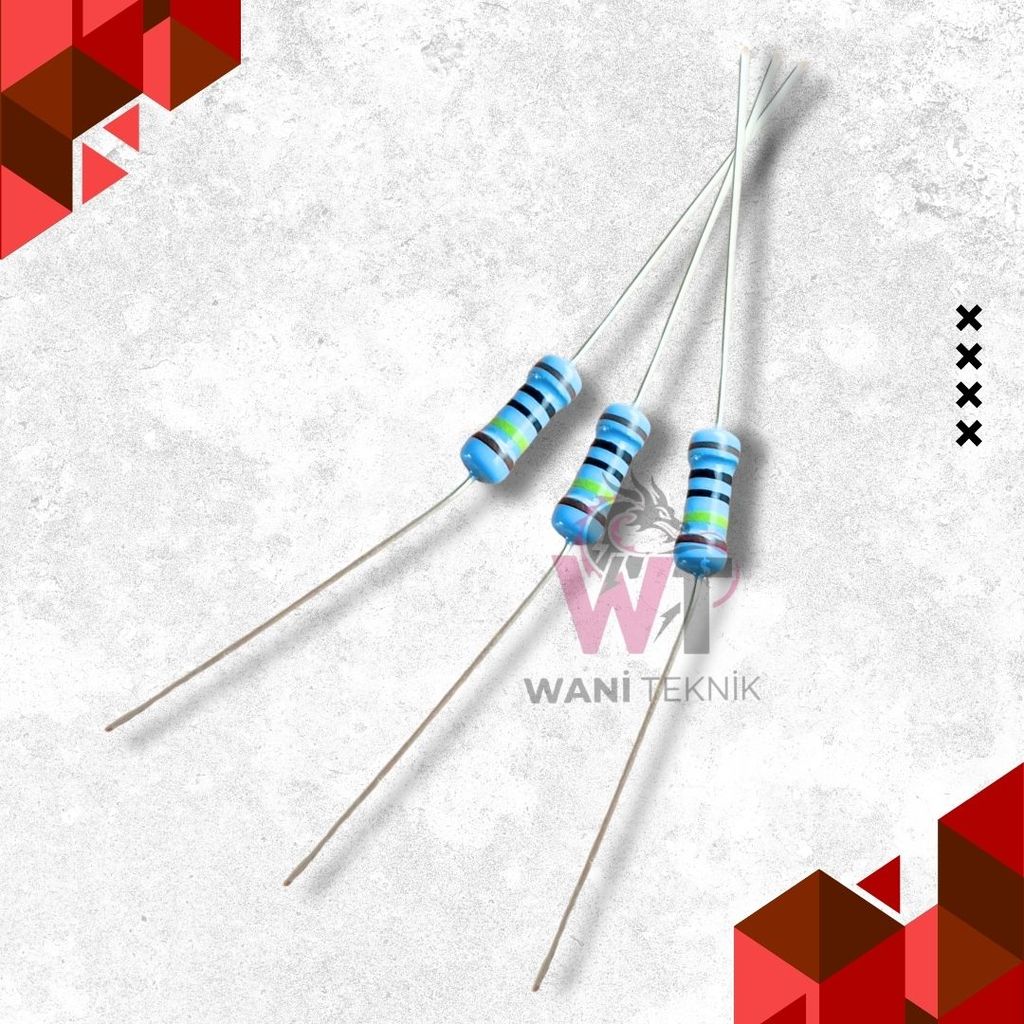 Resistor 1 Mega Ohm 1/2 Watt – Toleransi Tinggi & Awet