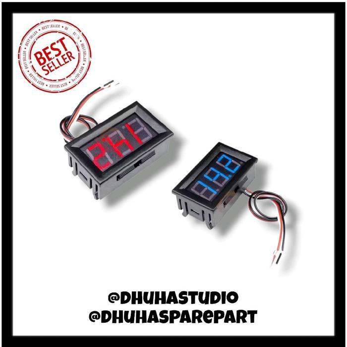 Voltmeter DC Digital 0.56 Inch 3 Kabel LED