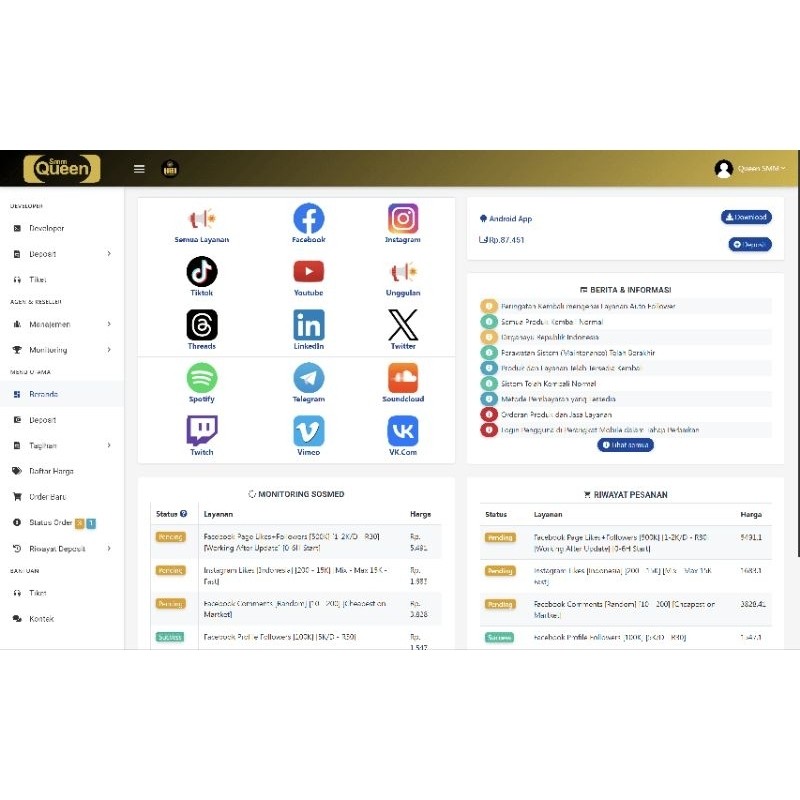 Source Code Queen SMM Panel