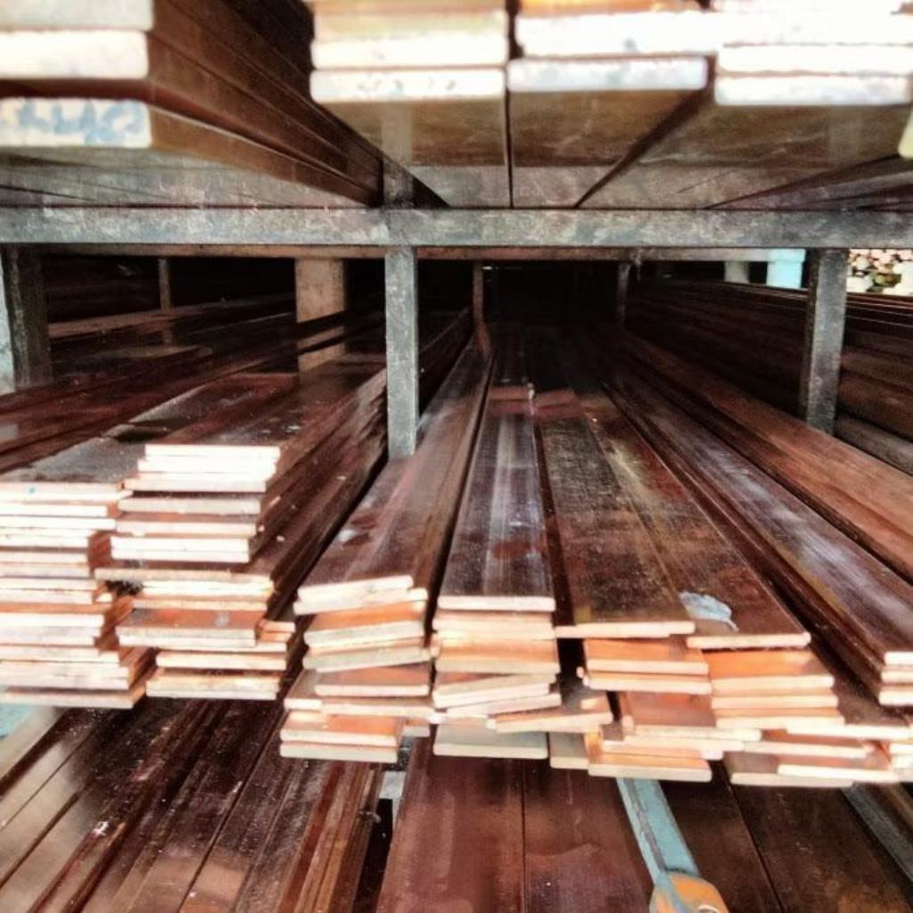 Busbar Tembaga 8mm x 40mm x 1000mm | Copper Busbar