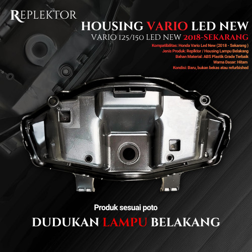POWERFULL HOUSING VARIO 125/150 LED NEW DUDUKAN LAMPU STOPLAMP UNTUK CUSTOM REFLEKTOR LAMPU BELAKANG