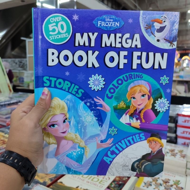 (Pena Paperclip) BIG BAD WOLF BOOKS • MY MEGA BOOK OF FUN : DISNEY FROZEN - BUKU ANAK BBW IMPORT