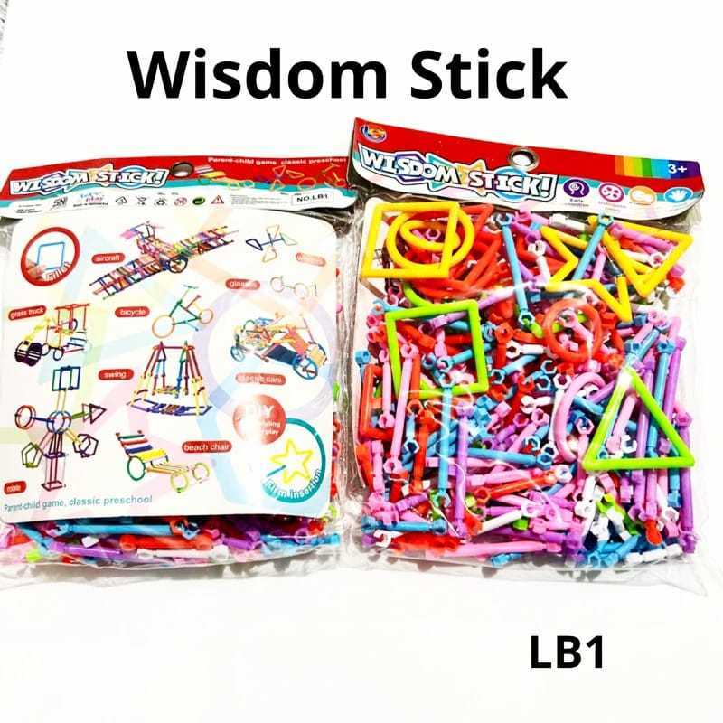 [ DT ] Mainan Edukasi Anak Block Susun Bentuk Stick - Wisdom Stick LB1