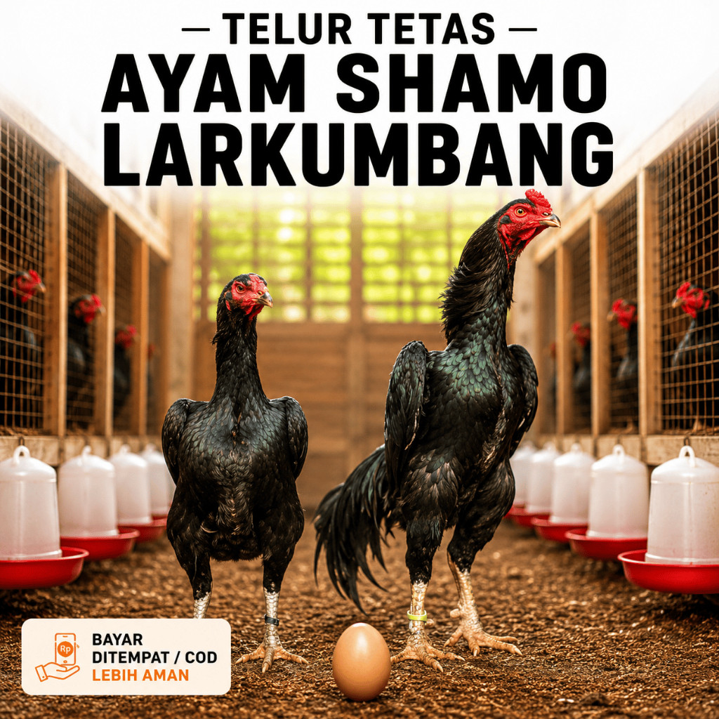 Telur Tetas Ayam Shamo Import Larkumbang Fertil Ori untuk ditetaskan
