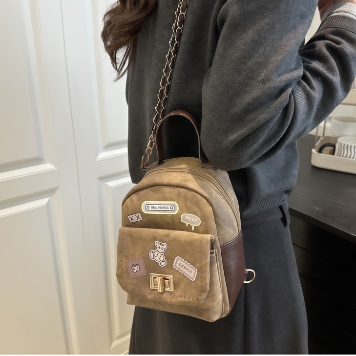 Tas Ransel Mini Retro Backpack Feminin Yang Imut Dan Trendi Ransel Kompak Baru Yang Dan Cantik Tas T
